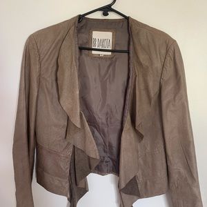 BB DAKOTA women brown leather jacket